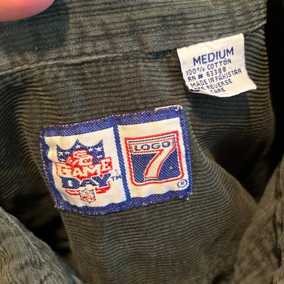 Corduroy Green Bay Packers NFL Button Down Shirt - Picture 3 of 4